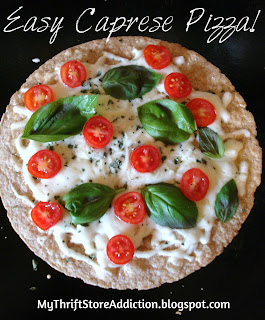 Easy caprese pizza