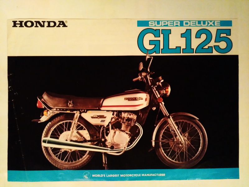 Djejak Masa: Brosur Honda GL-125 Super Deluxe