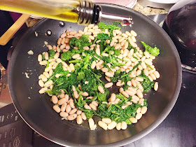 Broccoli Rabi with Cannellini beans