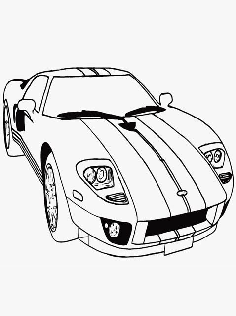 car coloring pages easy - photo #37