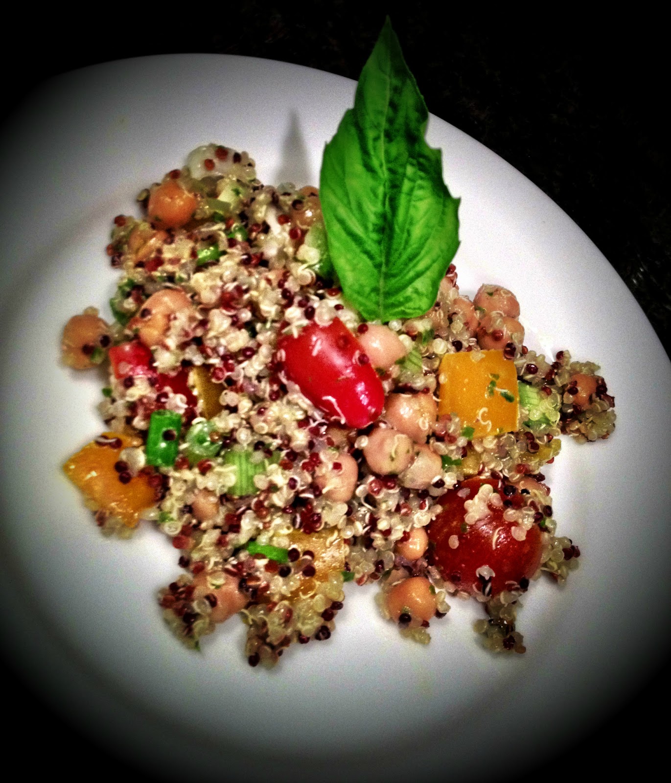 Recipes by Ryann Veggie Quinoa Salad With CitrusBasil Dressing