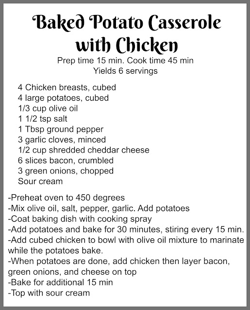 Baked Potato Casserole with Chicken Life Tastes Better Homemade