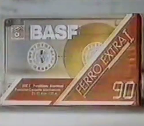 Propaganda das Fitas Cassete da BASF nos anos 80. Comercial produzido e veiculado na Argentina.