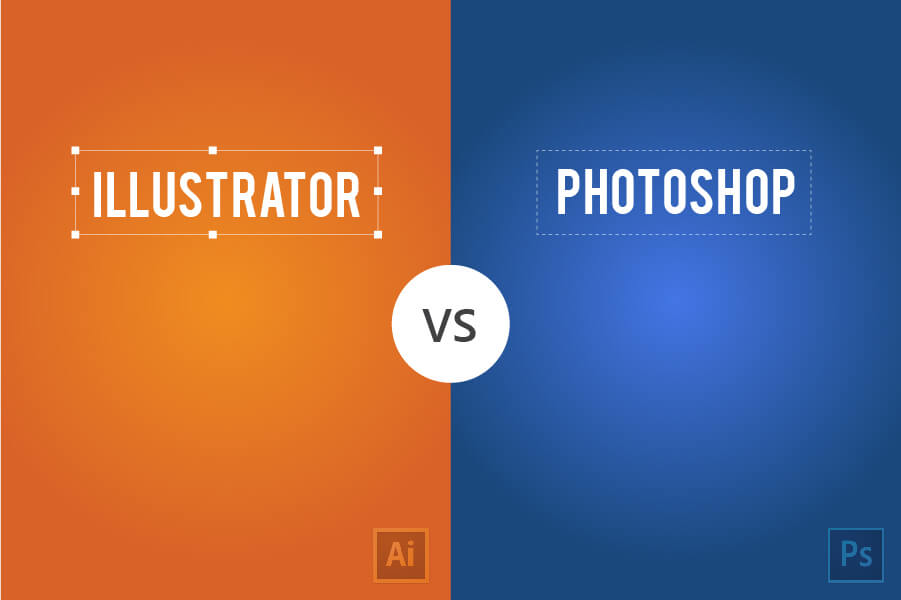Illustrator vs Photoshop Adobe