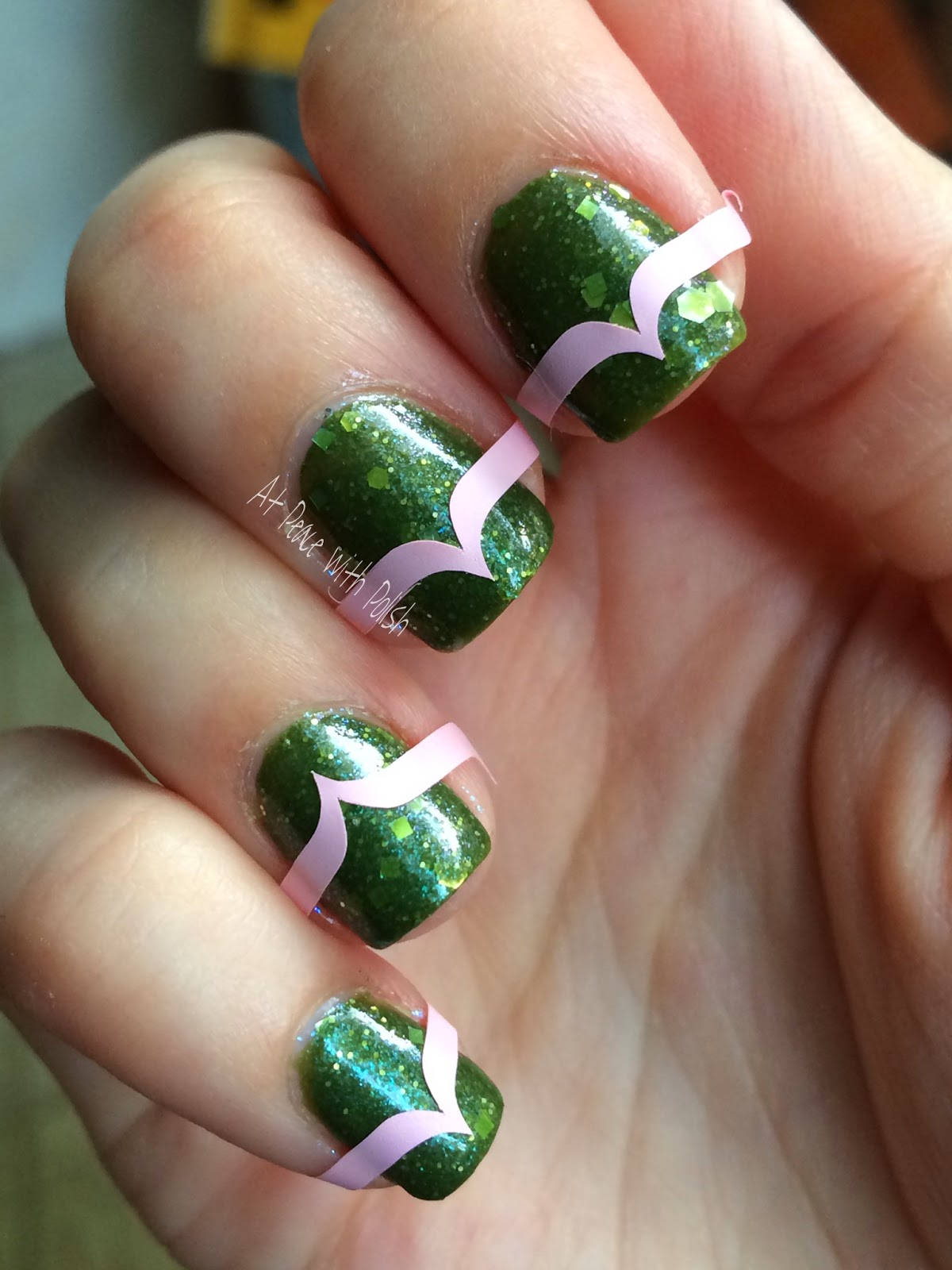 At Peace with Polish Nail Stencils from Neverland Lacquers