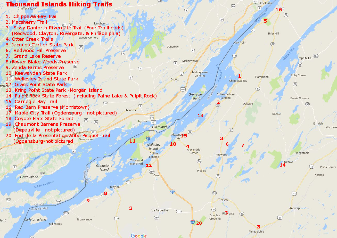 Singer Castle Blog & More Hiking the Thousand Islands 1000islands