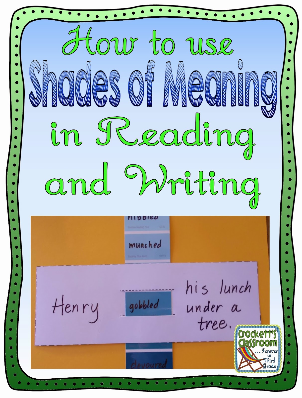 Shades Of Meaning Words Worksheets