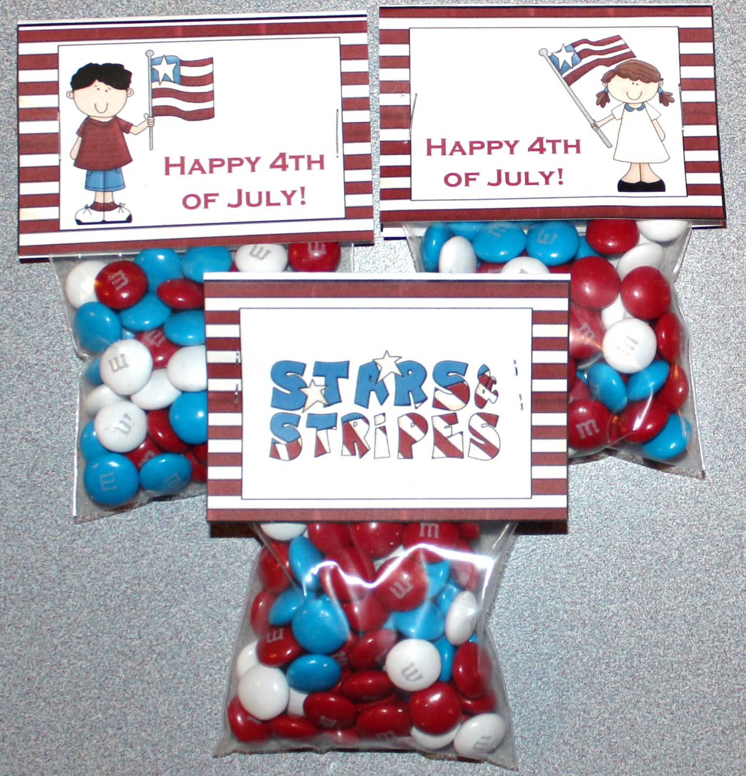 4th Of July Bag Toppers