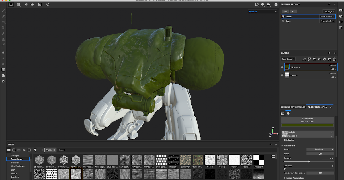 Substance Painter Fundamentals Using Fill Layers