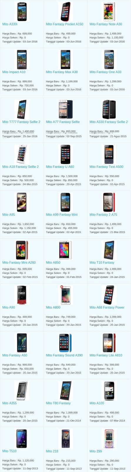 Harga Hp Terbaru Mito Agustus 2016 Harga Hp Terbaru Mito Agustus 2016