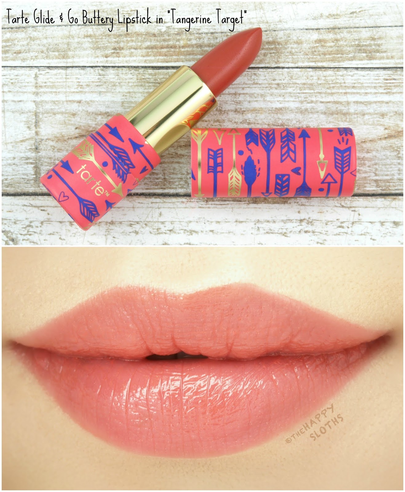 Tarte | Double Duty Beauty Glide & Go Buttery Lipstick in "Tangerine Target": Review and Swatches