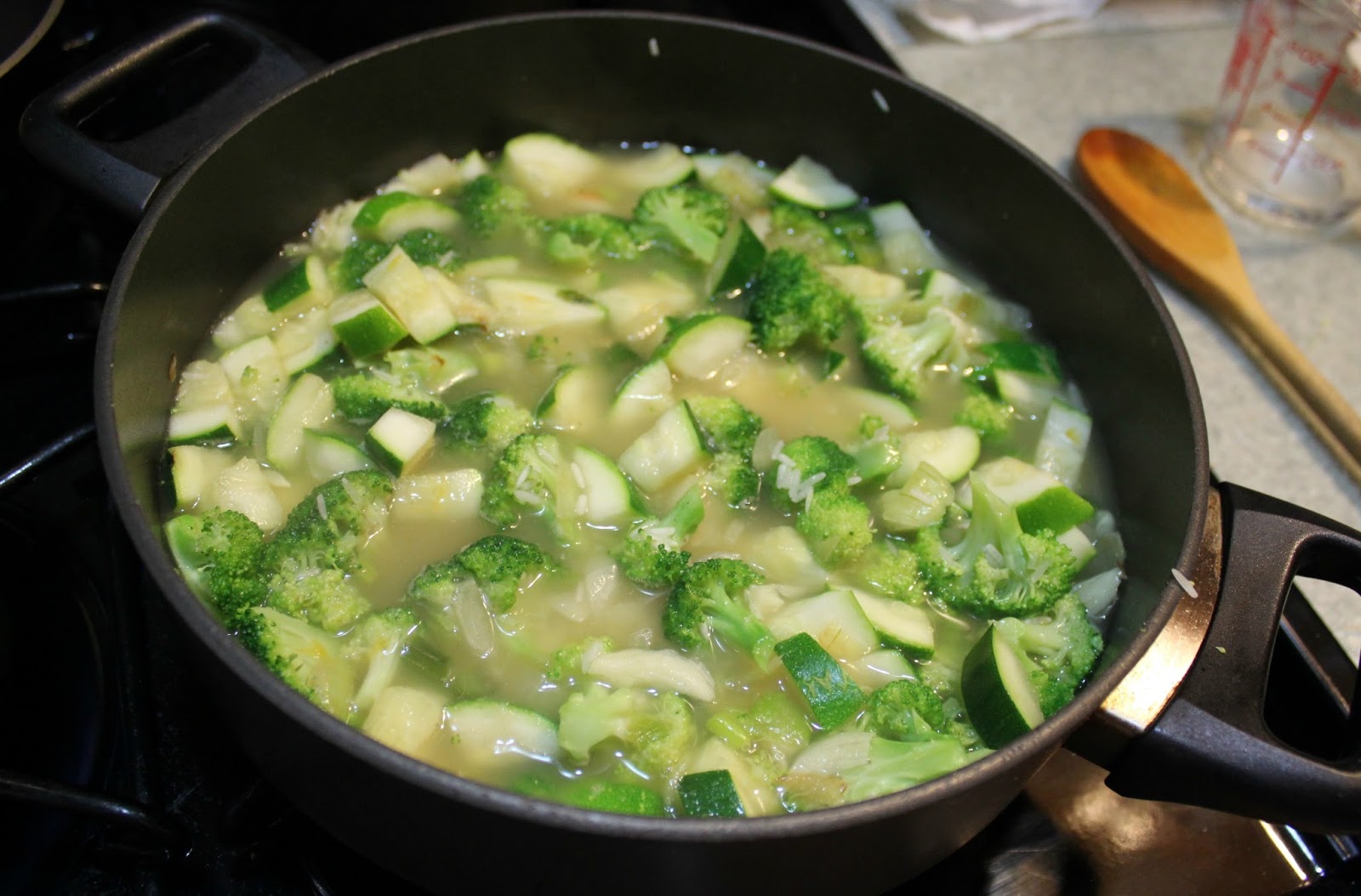 Broccoli and Zucchini Risotto