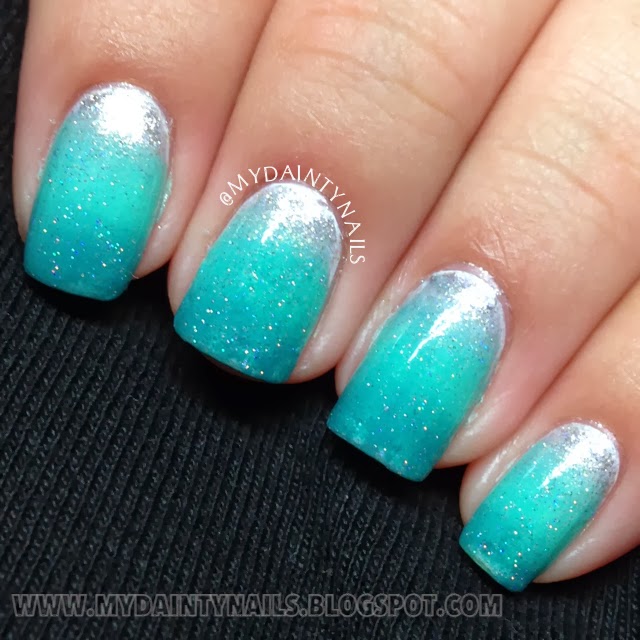 My Dainty Nails: Seafoam Green Ombre Nails