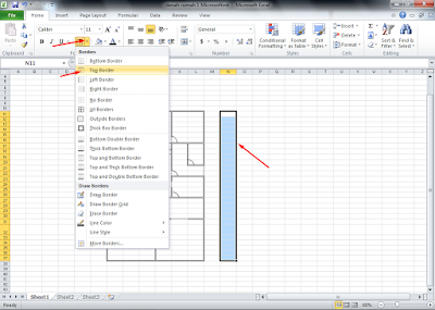 Membuat Denah Rumah dengan Microsoft Excel