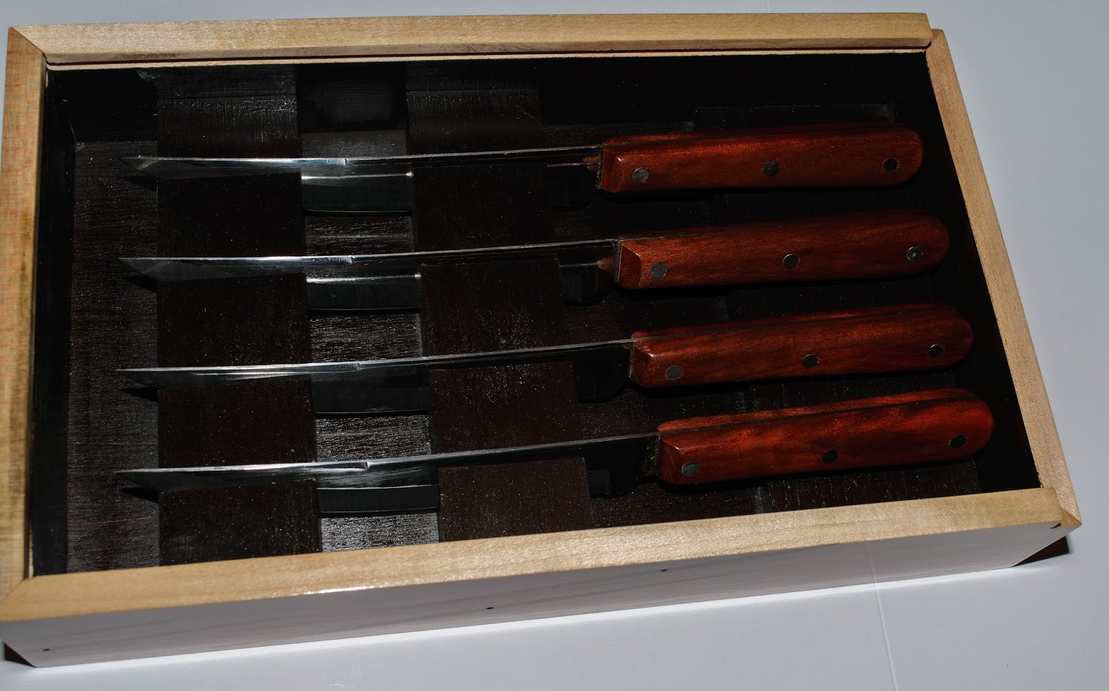 Warrior Woodwork Steak Knives Part 7 Display Boxes