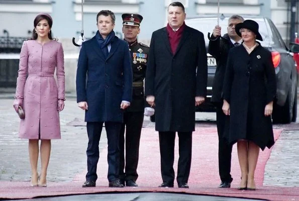 Crown Prince Frederik and Crown Princess Mary visited Latvia. President Raimonds Vējonis and First Lady Iveta Vējone