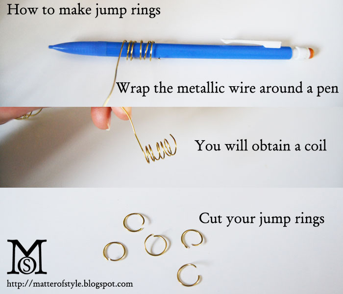 A Matter Of Style DIY Fashion How to make jump rings + leaves