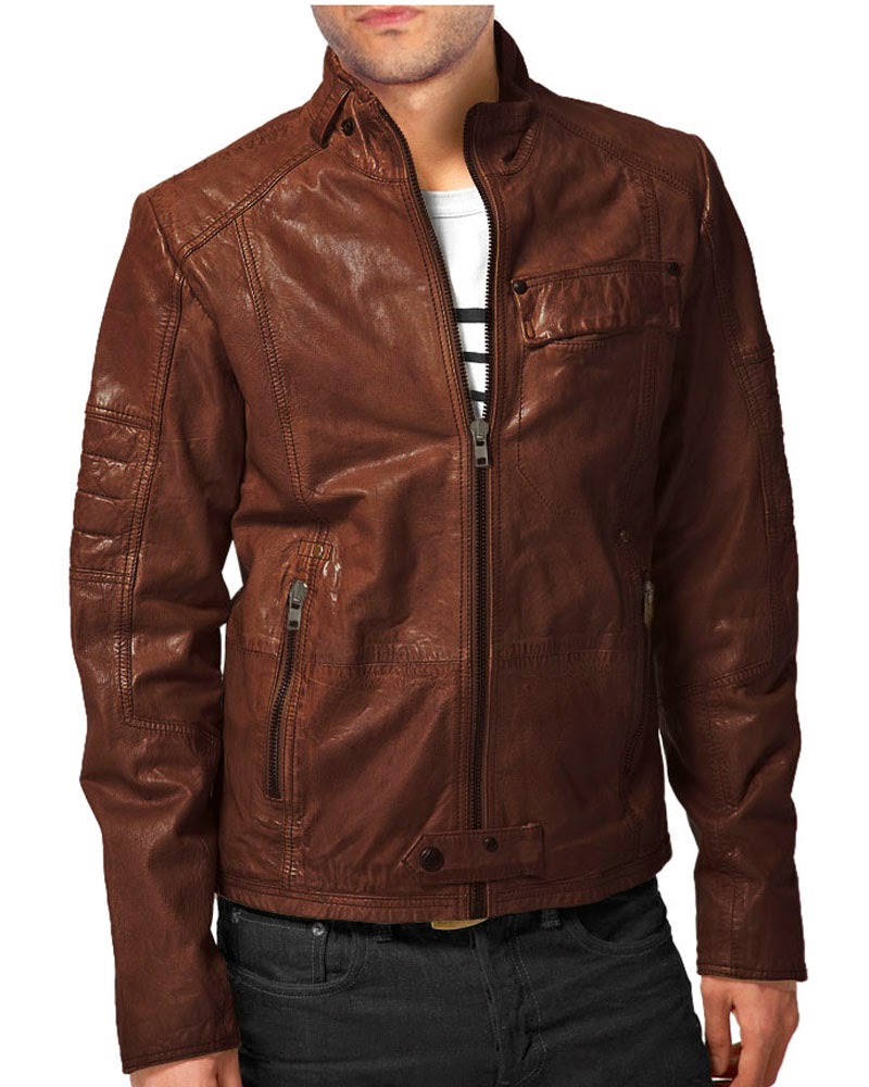 Images For Dark Brown Leather Jacket For Men | Fashion's Feel | Tips ...