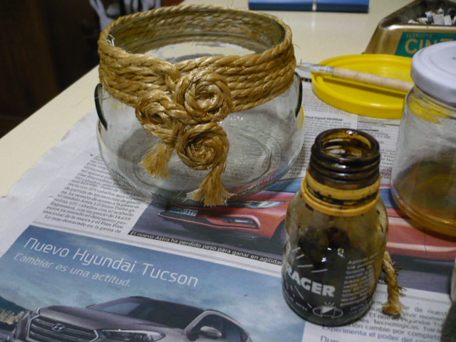 Como hacer un portavelas, con tarro reciclado.