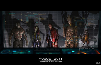 San Diego Comic-Con 2013 Guardians of the Galaxy Concept Artwork Movie Poster