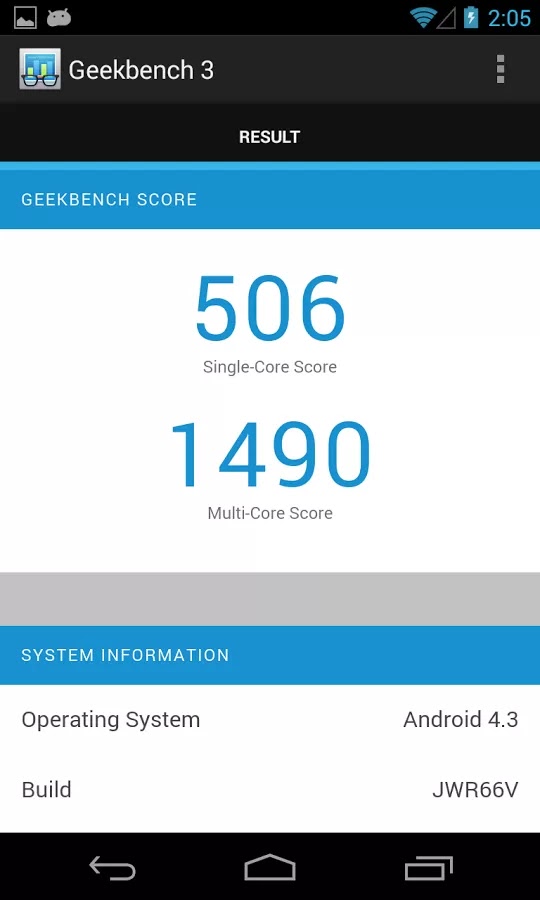 Geekbench 3 v3.0.0