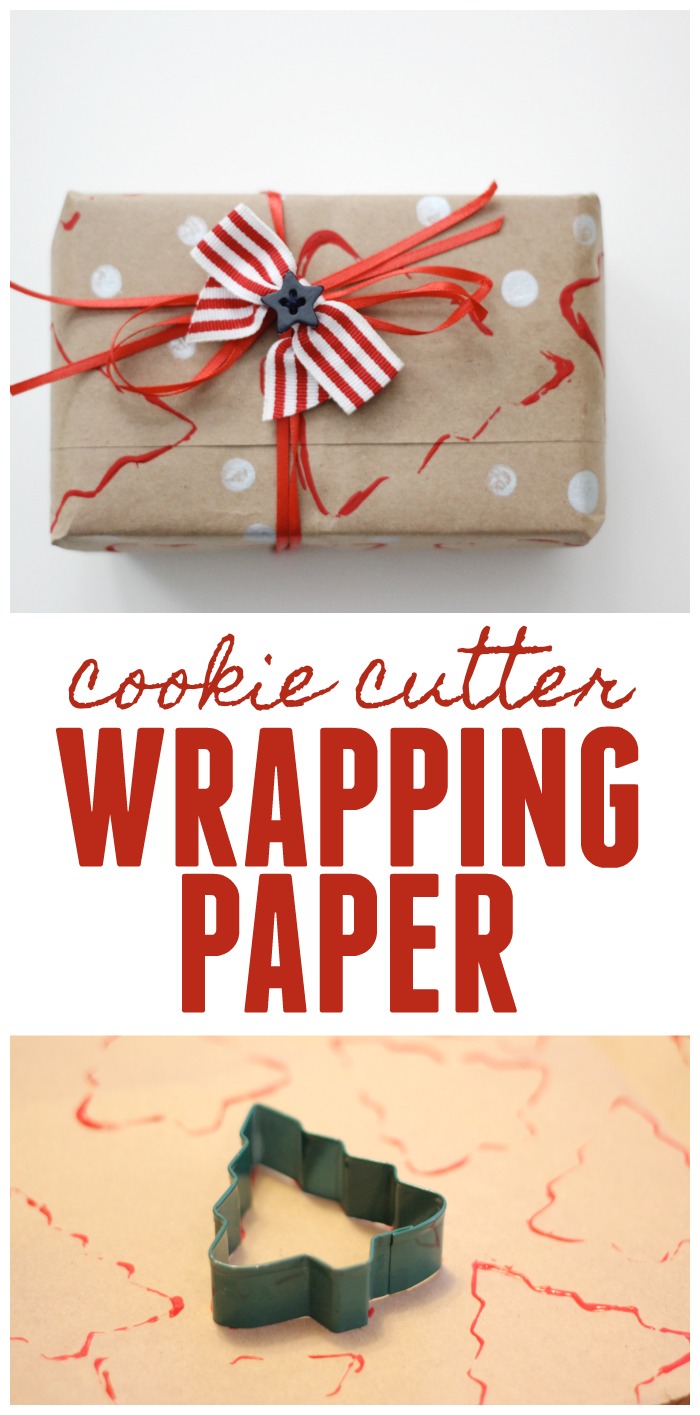 Toddler Approved! Christmas Cookie Cutter Wrapping Paper