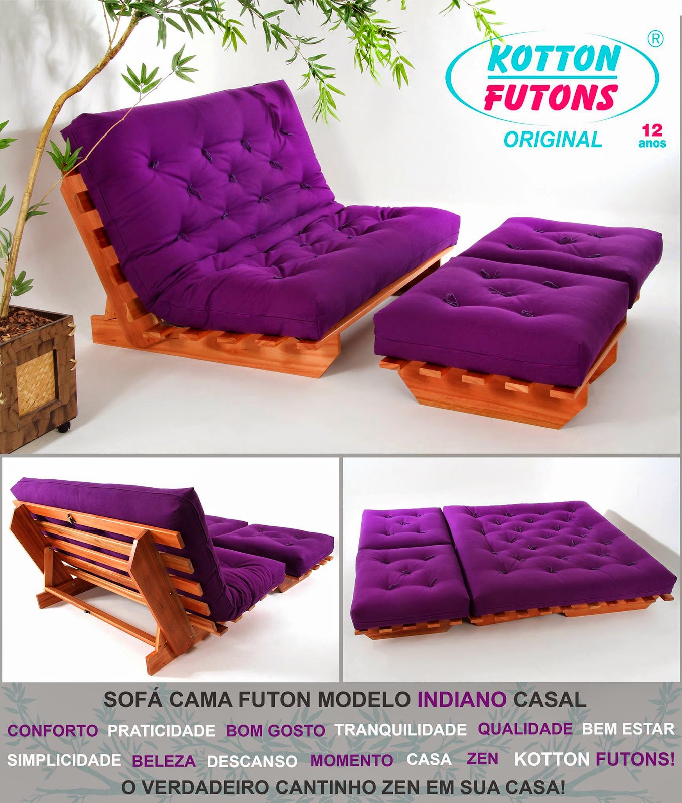 SofáCama Futon Kotton Futons Sofá Cama Futon