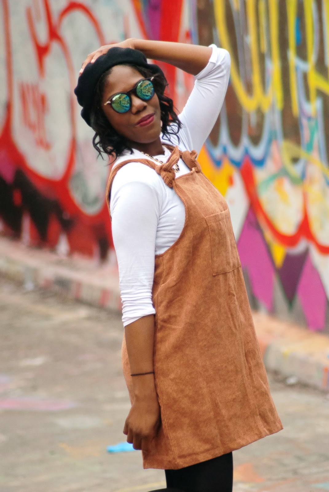 Boohoo pinafore knot dress, new look suede black ankle boots, asos round sunglasses and flash lens tort, uk fashion and lifestyle blogger, 100 Ways to 30, fashion bloggers, h&m short necklace gold, blogger comparison, achieving goals, self love