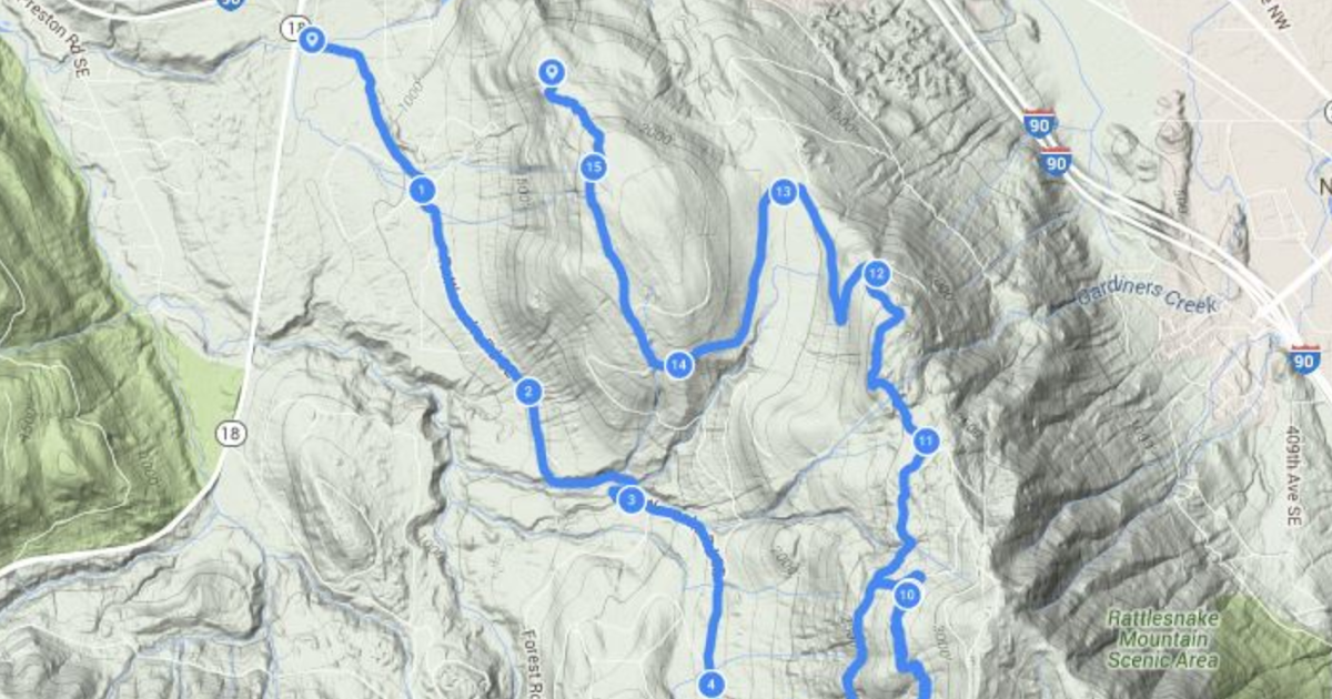 Running in the Rain Rattlesnake Ridge