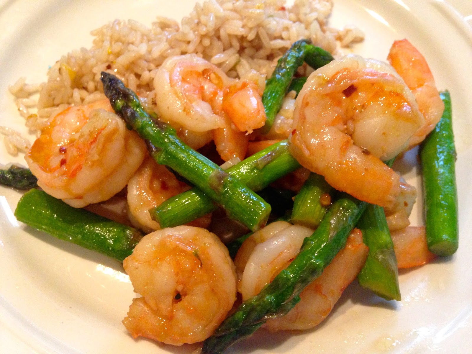 Rita's Recipes Shrimp & Asparagus StirFry