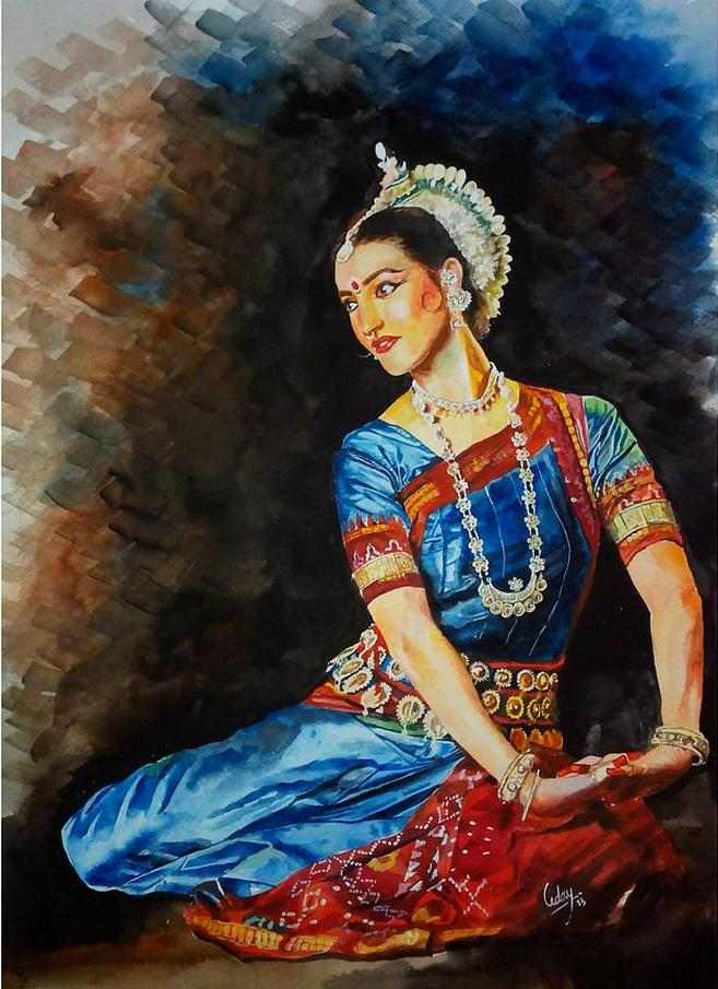 Индийский художник-самоучка. Uday Bhan Индийский художник-самоучка. Uday Bhan