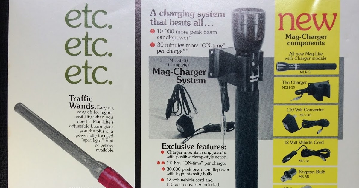 Maglite More than a Cop light 1980 Prototype Mag Charger and Rechargeable Flashlight History