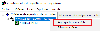Windows: Balanceo de carga (NLB)