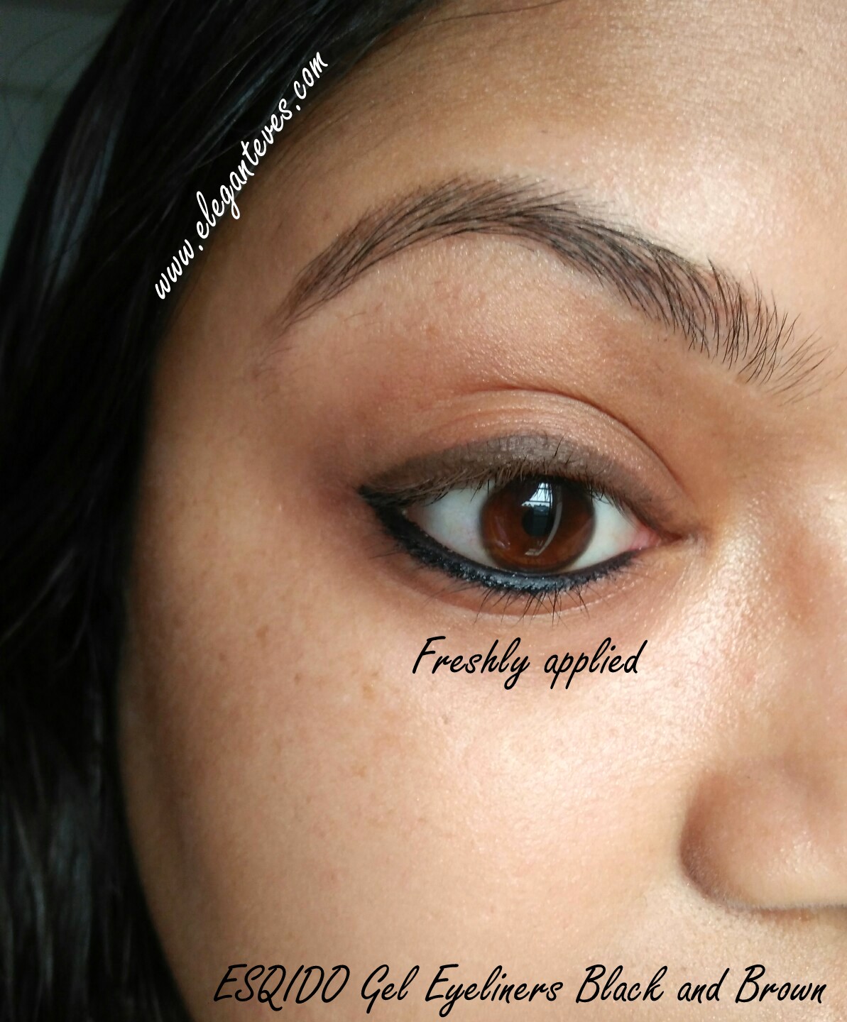 Review of ESQIDO Gel Eyeliner Pencil Black and Brown Elegant Eves