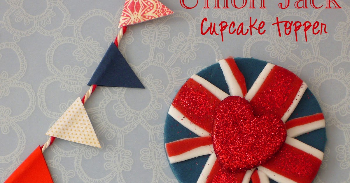DIY Union Jack Fondant Cupcake Toppers Party Ideas Party Printables
