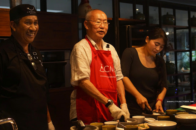Live Cooking Demo with Chef William Wongso at the Arsana Bali - Seminyak 