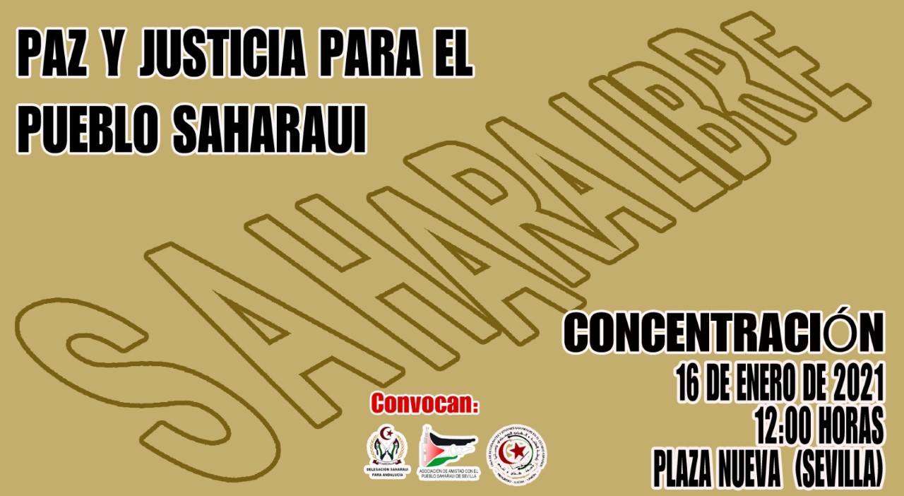 CONCENTRACIÓN PAZ Y JUSTICIA PARA EL PUEBLO SAHARAUI.