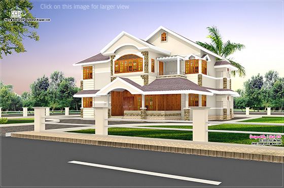 Cute villa design in 2900 sq.feet | House Design Plans