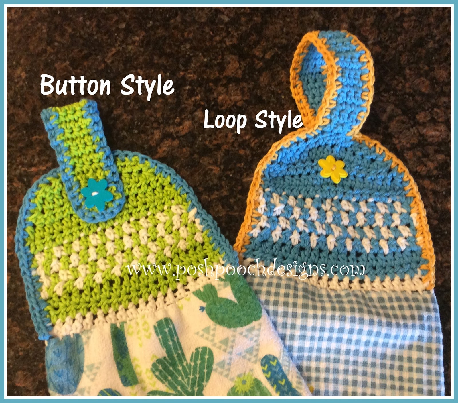 Posh Pooch Designs : Dish Towel Toppers Crochet Pattern Posh Pooch