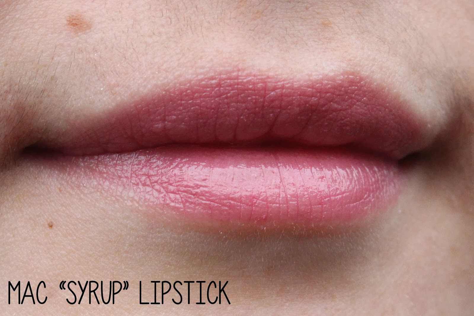 MAC "Syrup" Lipstick Swatch + Review.