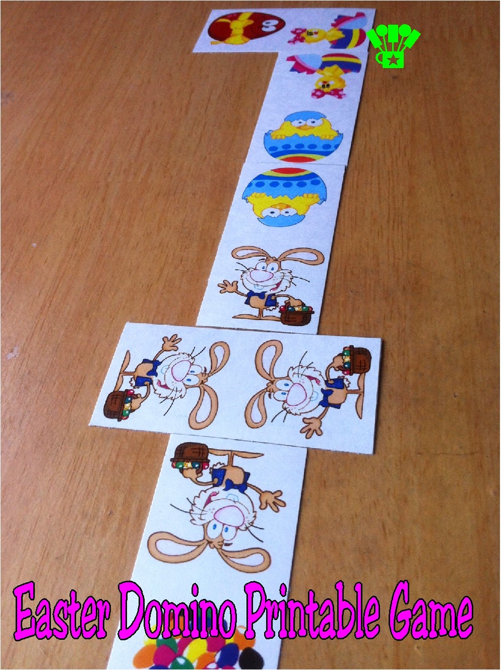 Easter Domino Printable Game by Kandy Kreations