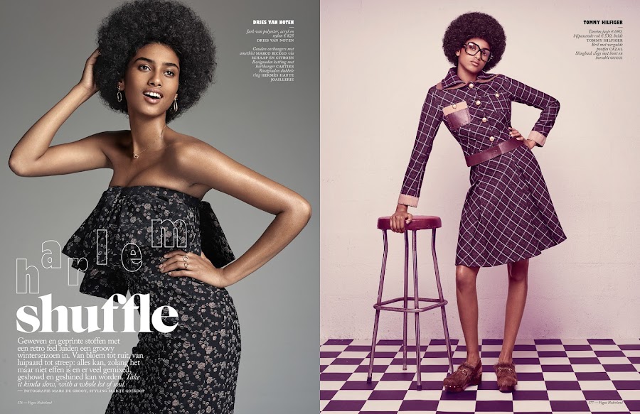 Imaan Hammam for VogueNL by Marc de Groot Spread