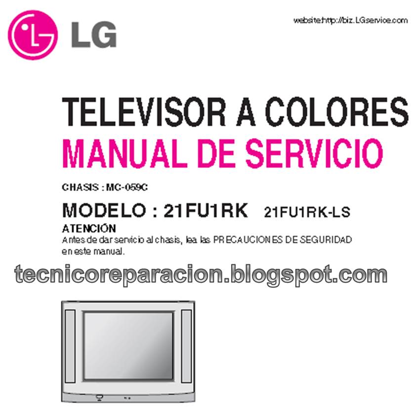 21FU1RK-LS Diagrama TV LG MC-059C | Reparación Técnica