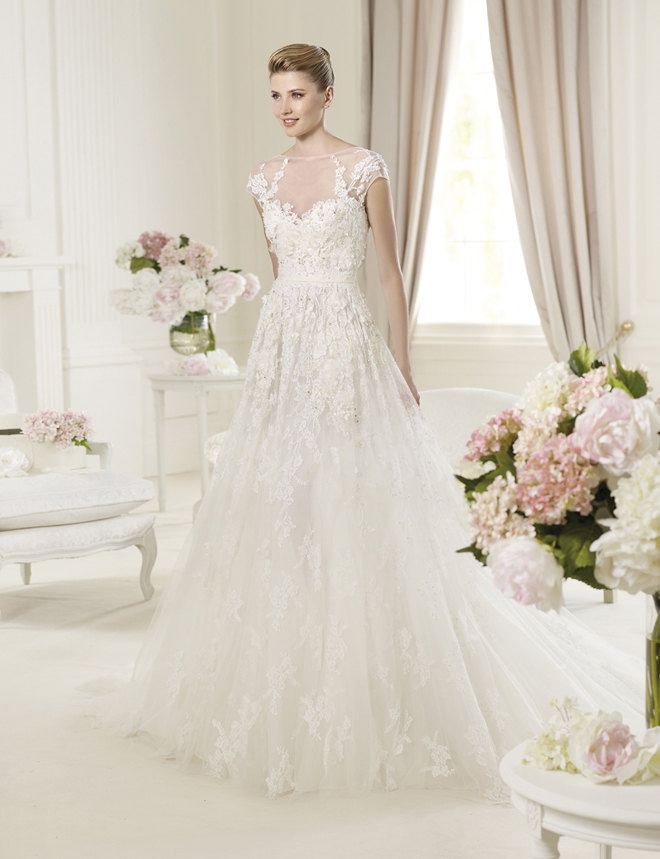 Elie Saab Wedding Dress Half Shoulder