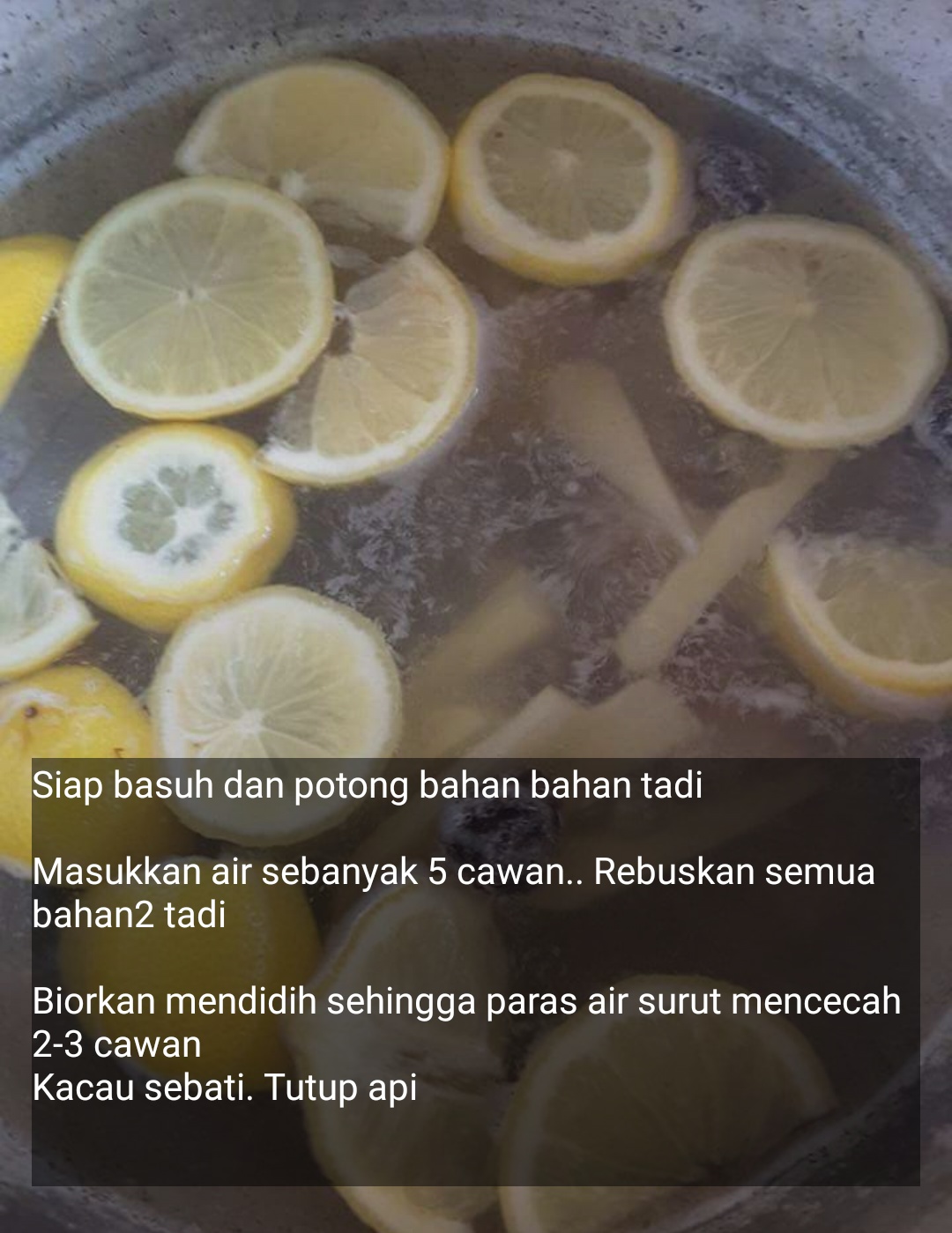 Resepi Air Rebusan Lemon Detox - BLOG CIKGU AZMAN