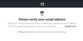 Verifikasi alamat email akun github