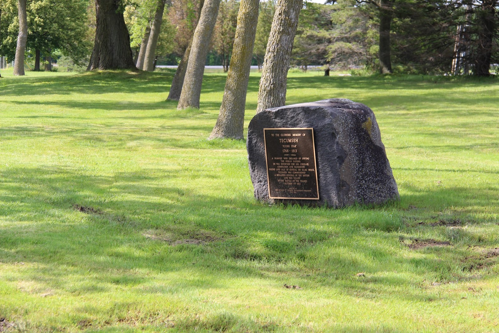 Memorials in Ottawa Tecumseh Plaque