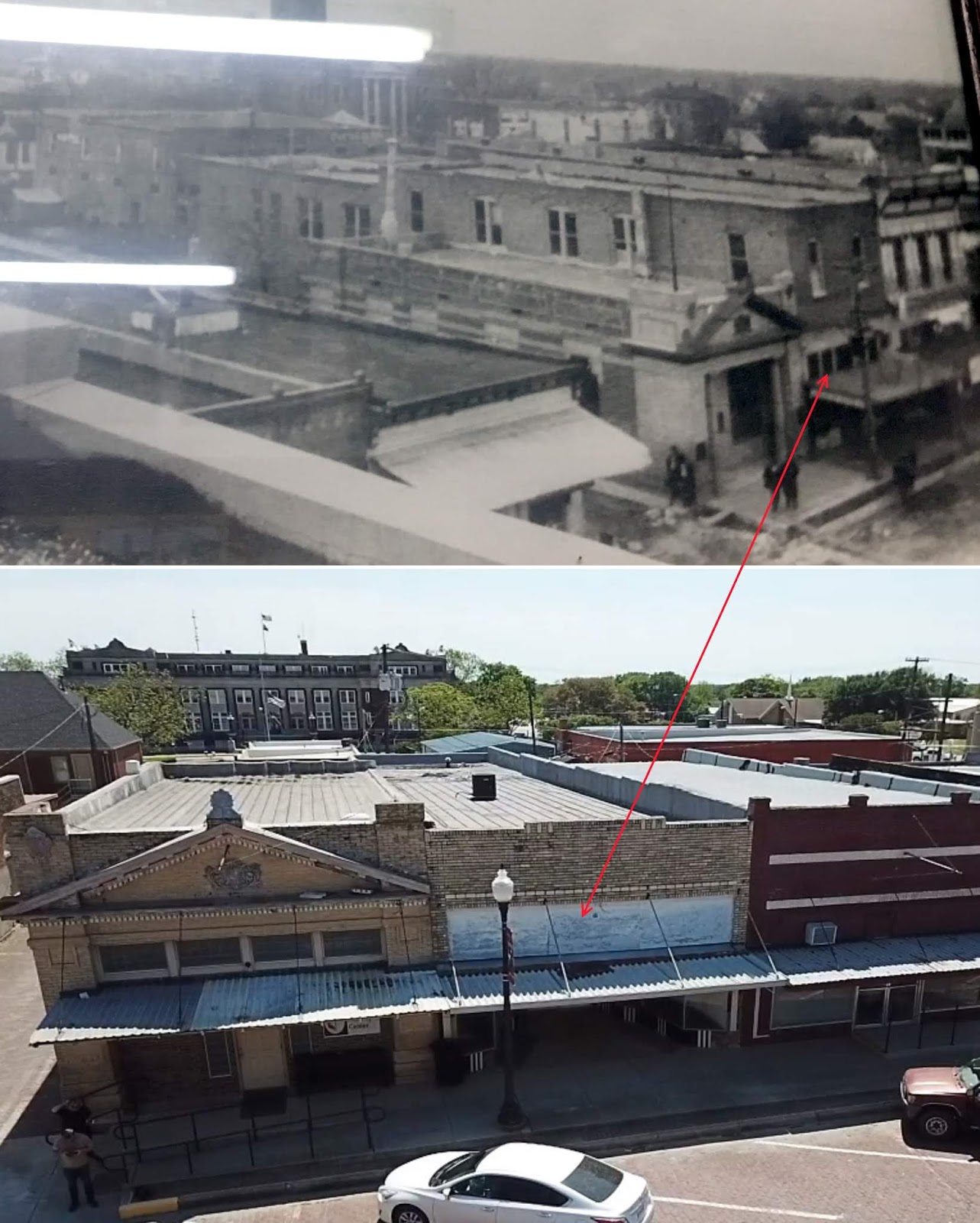 Started clearing out the historic building I bought in Groesbeck, Texas