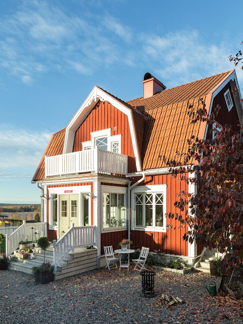 Дизайн-проекты. Загородный дом в Швеции с интерьером в естественных тонах