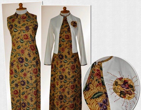 Model Baju Gamis Batik Kombinasi Blazer Modern Terbaru Model Baju Gamis Batik Kombinasi Blazer Modern Terbaru